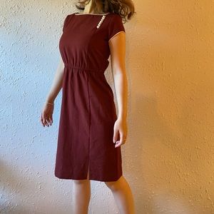 Vintage maroon dress